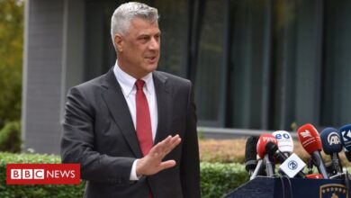 Photo of Kosovo leader Thaci resigns over war crimes charges