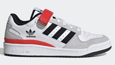 Photo of adidas Forum Low White Grey Black Red GY3249