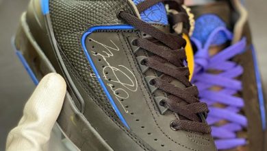Photo of Off-White x Air Jordan 2 Low Collab Release Date Black/Blue/Grey
