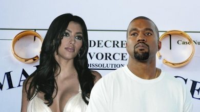Photo of Kanye Says Kim Blocked Him From Bringing Kids To Chicago