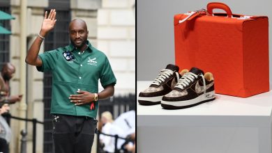 Photo of Pair Of Virgil Abloh’s Louis Vuitton x Nike Air Force 1s Sell For Over $350K, Proceeds To Go To Black Designers