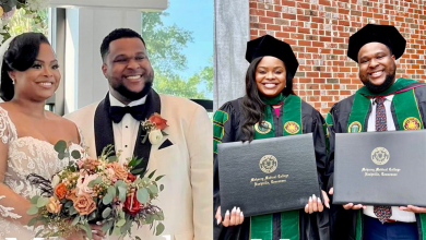 Photo of Black Couple Graduates From Medical School And Tie The Knot All In A Week’s Time