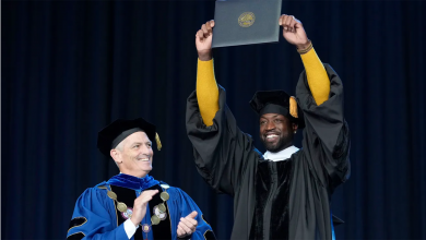 Photo of Dwyane Wade Returns To His Alma Mater To Receive Honorary Doctorate — ’23 Years Ago Marquette Chose Me’