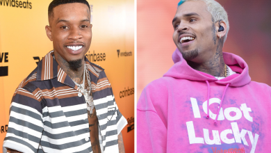 Photo of Tory Lanez Shows Love To Chris Brown With Custom “King Of Pop” Chain  