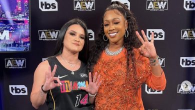 Photo of Cardi B Helps Trina’s Appearance At All Elite Wrestling’s Grand Slam Go Viral