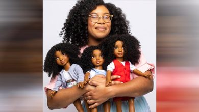 Photo of Founder Creates Black Dolls with Real Human Hair That Can Be Washed, Braided and Styled