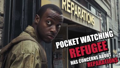 Photo of Pocket Watching Refugee Concerned About His Tax Dollars Going To Reparations