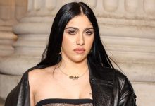 Photo of Lourdes Leon Wears Nipple-Baring Lace Catsuit for Fashion Week Appearance