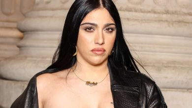 Photo of Lourdes Leon Wears Nipple-Baring Lace Catsuit for Fashion Week Appearance