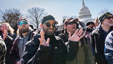 Photo of Ex-Proud Boys leader Enrique Tarrio arrested near Capitol on assault charge after press conference