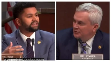 Photo of Congressman Stands His Ground In Heated Confrontation, Accused of Degrading Trump and ‘President’ Musk After Saying They’re ‘Enriching Themselves’