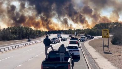 Photo of Brush fire on Long Island that’s scorched 400 acres is 22% contained