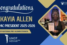 Photo of Akayia Allen Makes History as Stillman College’s First UNCF National Pre-Alumni Council President