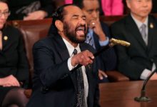 Photo of Congressman Al Green removed from chamber floor for protesting Trump address-here’s what he said after