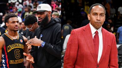 Photo of LeBron James confronts Stephen A. Smith courtside over Bronny comments—Smith’s response may surprise you