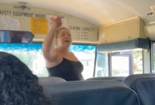 Photo of School Bus Karen Attacks Middle School Black Girl With Racism