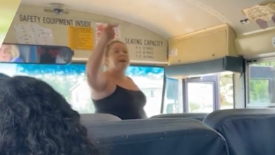 Photo of School Bus Karen Attacks Middle School Black Girl With Racism