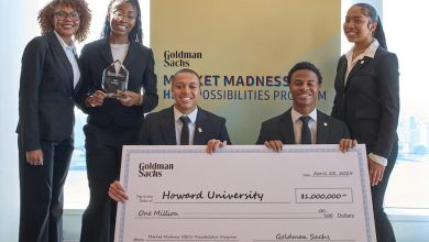 Photo of A Howard University Team Of Finance And Technology Majors Wins $1M For The HBCU In Goldman Sachs Market Madness Competition