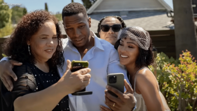 Photo of Jonathan Majors and Meagan Good Share Wedding Photos and Family Plans