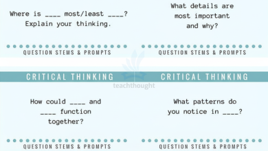 Photo of Critical Thinking Questions Stems For Any Content Area
