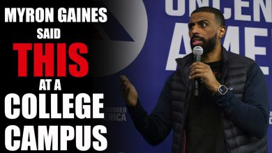 Photo of Myron Gaines Said This At a College Campus