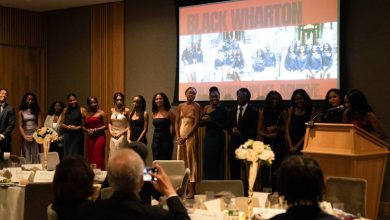 Photo of Black Wharton hosts Dean Erika James, alumni for 50th anniversary celebration