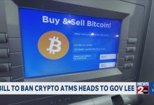 Photo of Bill to ban crypto ATMs heads to Gov. Lee's desk