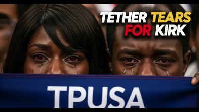 Photo of Tether Tears For Charlie Kirk