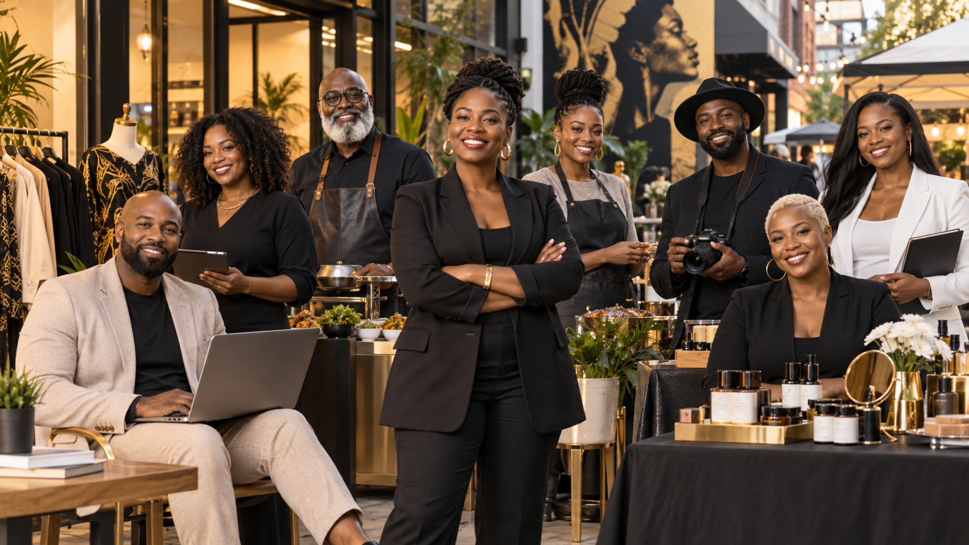 Black business owners and vendors representing multiple industries in the BND Business Directory