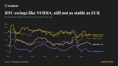 Photo of Bitcoin (BTC) price volatility is well above euro-dollar’s, though it has calmed down: Crypto Daily